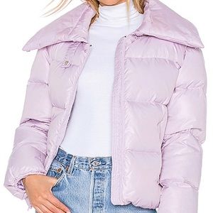 Kendall and Kylie Lilac Oversized Puffer Jacket